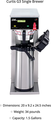 Curtis G3 Airpot Twin Brewer